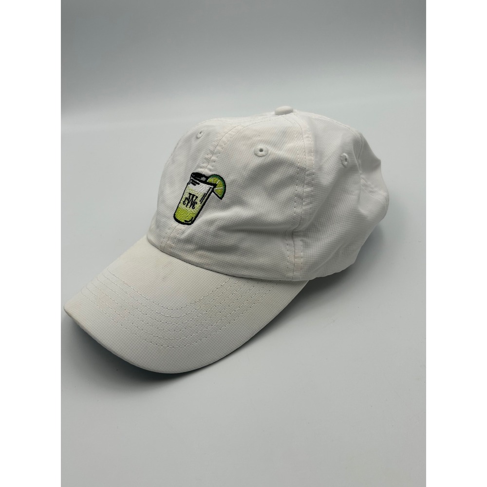 Imperial White Ripstop Golf Hat Adjustable Strapback‎ Cocktail Lime Embroidery